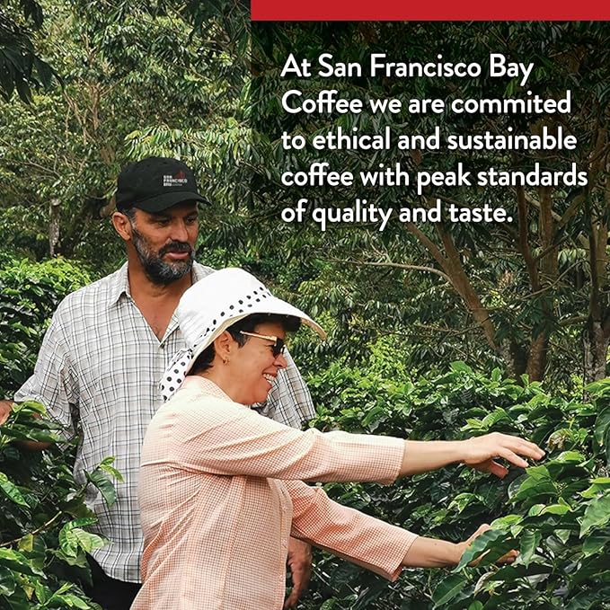 San Francisco Bay Compostable Coffee Pods - Variety Pack Flavored (40 Ct) K Cup Compatible including Keurig 2.0, Hazelnut, Cinnamon, Caramel, Vanilla Flavored Coffee