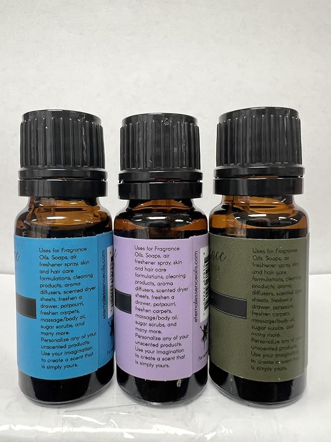 Trio (3) - Eucalyptus, Lavender Chamomile & Frankincense - Premium Fragrance Oil Trio - 10ML