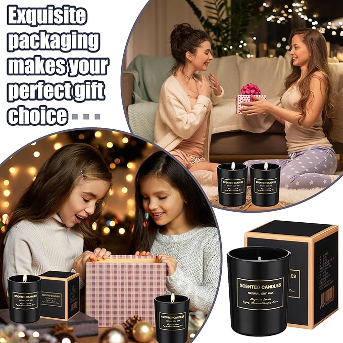 MTLEE 36 Pcs Scented Candles for Home Bulk Jar Candles Gift Set for Women Long Lasting Aromatherapy Candle for Birthday Teacher Thanksgiving Anniversary(Flower Style)
