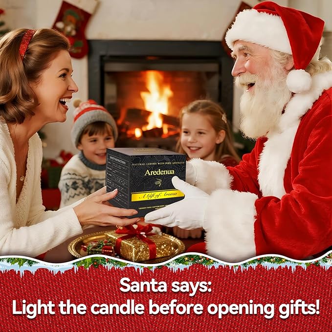 Firewood Scented Candles | Smokey Wooden Scented Candles - 7 oz Soy Candle with Warm Wood Smoke Aroma, Woody Scented Ideal for Cozy Cabin, Holiday Gifts for Men & Women