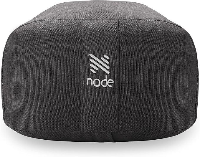 Node Fitness Yoga Meditation Cushion, 25" x 12" Rectangular Bolster with Organic Cotton Cover