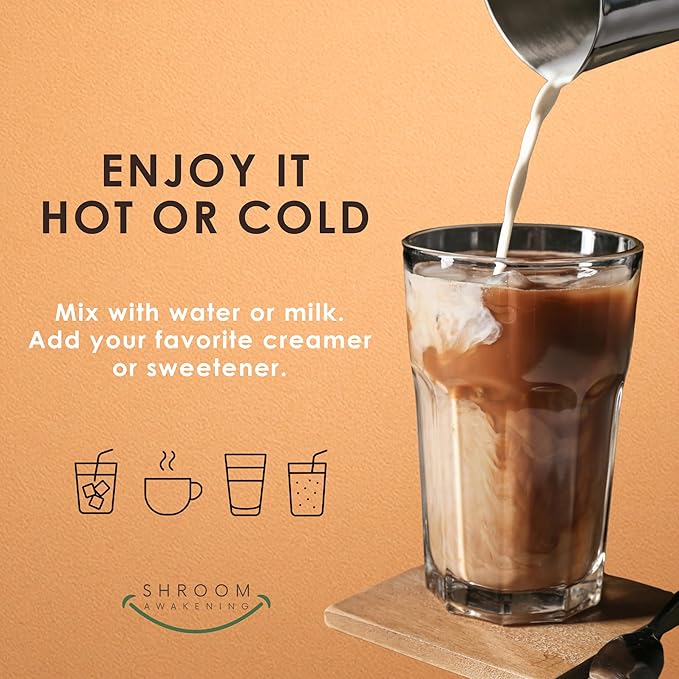 Stop Wasting Mornings Feeling Tired | Mushroom Coffee with Lion’s Mane & Chaga for Long-Lasting Energy, Focus & Wellness | Natural & Jitter-Free | 4oz