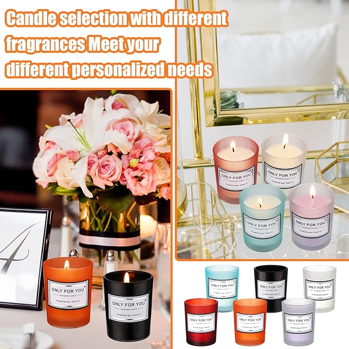 MTLEE 36 Pcs Scented Candles for Home Bulk Jar Candles Gift Set for Women Long Lasting Aromatherapy Candle for Birthday Teacher Thanksgiving Anniversary(Bright Style)