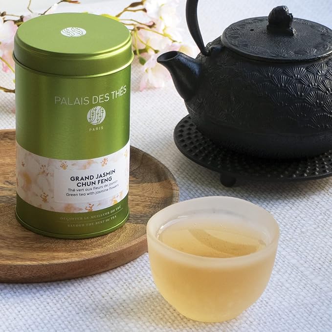 Palais des Thés - Grand Jasmine Chun Feng - Jasmine Green Tea - Premium Tea Bags, Serves 20 Cups