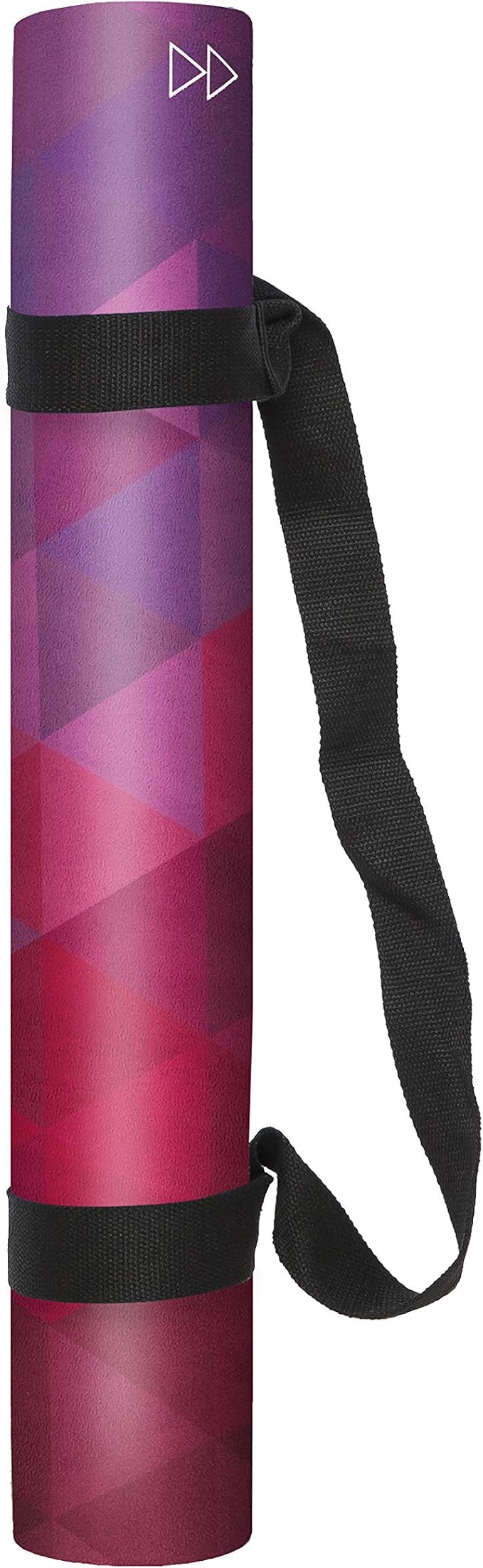 YOGA DESIGN LAB | The Combo Yoga Mat | 2-in-1 Mat+Towel | Eco Luxury | Ideal for Hot Yoga, Power, Bikram, Ashtanga, Sweat | Studio Quality | Includes Carrying Strap!
