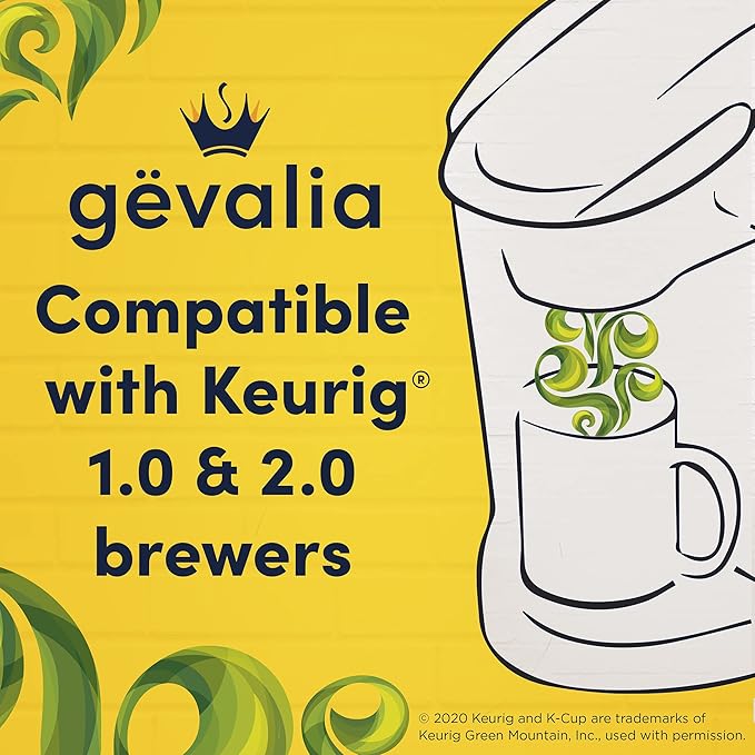 Gevalia Colombia Medium Roast 100% Arabica Keurig K-Cup Coffee Pods (12 ct Box)