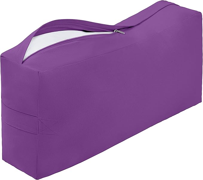 Retrospec Retrospec Sequoia Rectangular Yoga Bolster Pillow - Meditation Cushion for Yoga Practices - Includes Machine Washable 100% Cotton Cover & Durable Carry Handle