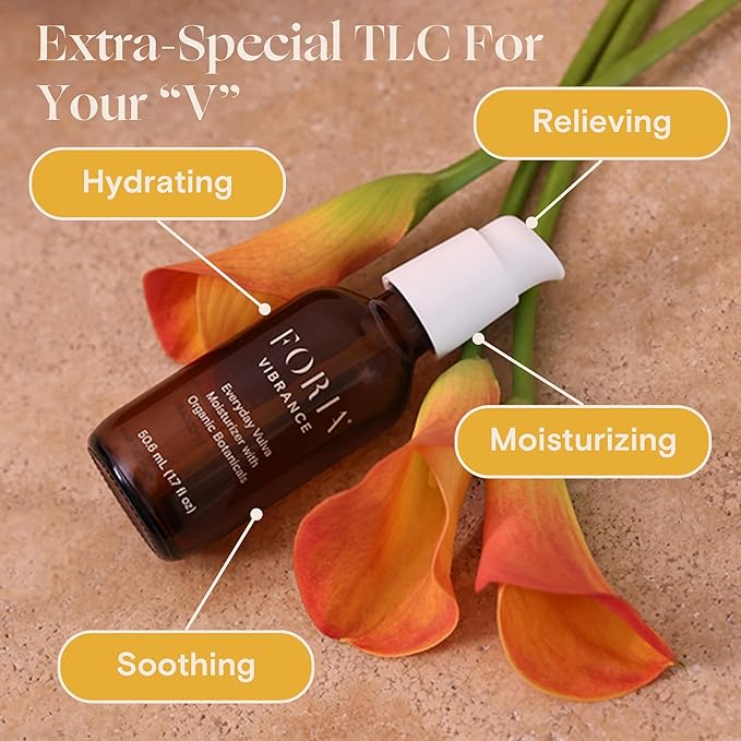 FORIA Everyday Vulva Moisturizer - Organic, Hydrating, Natural Feminine Skincare - 1.7 Fl Oz