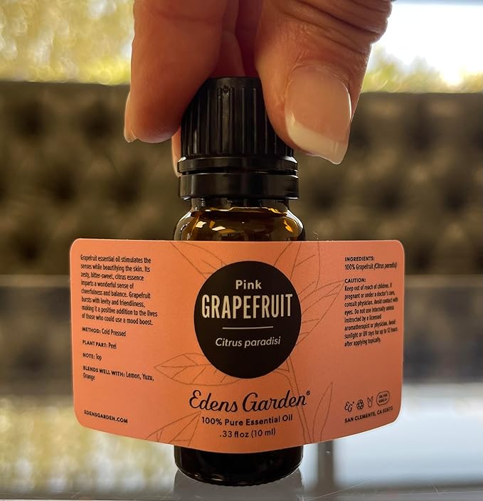 Edens Garden Grapefruit- Pink Essential Oil- 100% Pure Premium Grade, Undiluted, Natural, Therapeutic, Aromatherapy, The Best for Diffuser, Candle, Laundry, Kid Safe 10 ml (.33 fl oz)