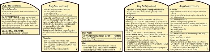 Bayer Aspirin 325 mg, Pain Reliever and Fever Reducer, Powerful Pain Relief of Headache, Muscle Pain, Minor Arthritis Pain, Back Ache, Toothache, and Menstrual Pain, XX Coated Tablets
