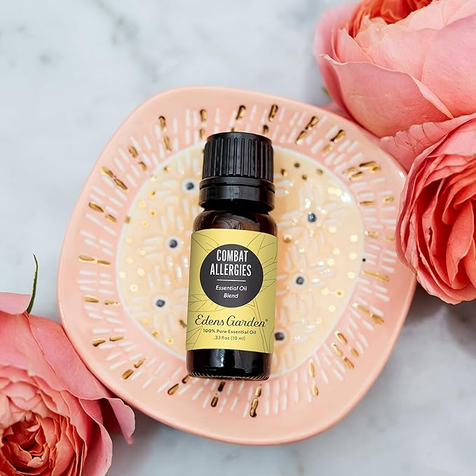 Edens Garden Combat Allergies Essential Oil Blend- 100% Pure Premium Grade, Undiluted, Natural, Therapeutic, Aromatherapy, The Best for Skin, Humidifiers, Face 30 ml (1 fl oz)