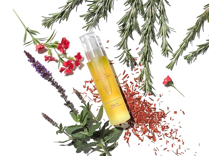 Aromatherapy Associates Inner Strength Body Oil. Luxurious Blend of Oils Made with Clary Sage and Geranium Essential Oils (3.4 fl oz)