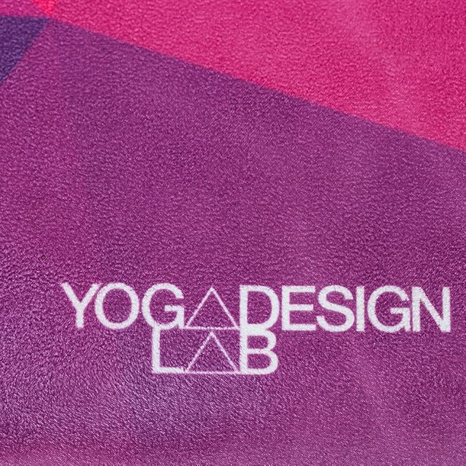 YOGA DESIGN LAB | The Combo Yoga Mat | 2-in-1 Mat+Towel | Eco Luxury | Ideal for Hot Yoga, Power, Bikram, Ashtanga, Sweat | Studio Quality | Includes Carrying Strap!