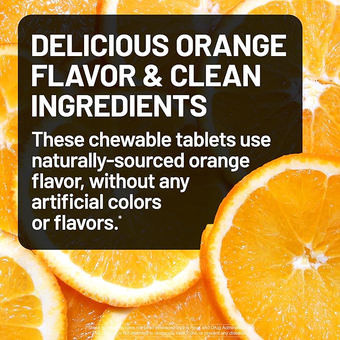 NatureWise Extra Strength Vitamin C Chewable 1000mg for Adults - Natural Orange Flavor - Immune System & Antioxidant Support - Non-GMO, Vegan & Sugar Free - 90 Chewable Tablets[45-Day Supply]