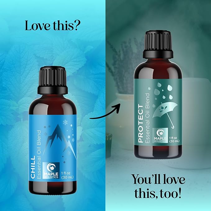 Mint Essential Oil Blend - Refreshing Mint Oil Diffuser with Cooling Peppermint Spearmint Bergamot and Eucalyptus Oils - Pure Aromatherapy Oils