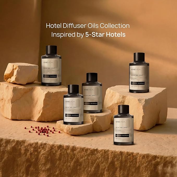 VINEVIDA (32oz) Hotel Fragrance Collection Diffuser Oil - Hotel Scents Diffusers for Home - Cold Air Diffuser Oil - Hotel Scent Essential Oil - Scent No.1003 Inspired by W Hotel