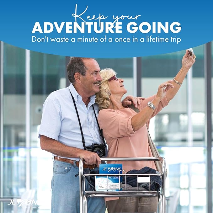 Jet Lag Remedy Pack of 2 - Business & Vacation Homeopathic Travel Aid – Trusted Over 18 Yrs - Immune – Circadian Rhythm - Fatigue – Exhaustion – Tired - Insomnia – 48hrs Flying Time - 30 Chewables