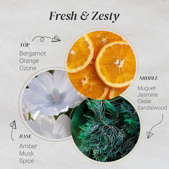 Citrus Burst Essential Oils for Diffusers for Home, Nature-derived Peony Essential Oil, Long-Lasting & Family-Friendly Diffuser Oils Scents, IFRA Certified, Cold Air & Ultrasonic - 0.33 oz