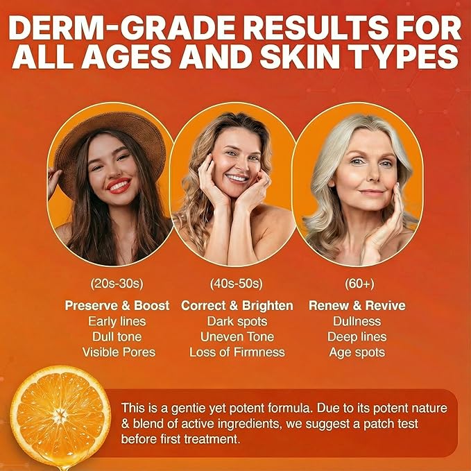 GlowMedik Vitamin C Serum for Face – Brightens Dark Spots + Evens Skin Tone with Hyaluronic Acid, Vitamin E & MSM, Hydrates & Firms for a Youthful-Looking, Age-Defying Glow, 30ml 1.01 fl oz