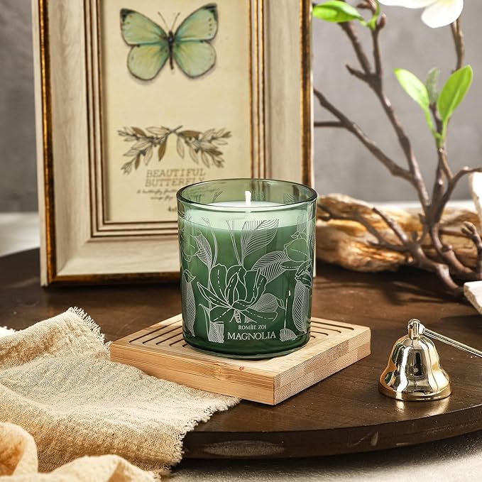 ROMIIE ZOI Scented Candle - Magnolia - 6oz Aromatherapy Soy Wax Jar Candle for Home, Gifts for Women - 170g
