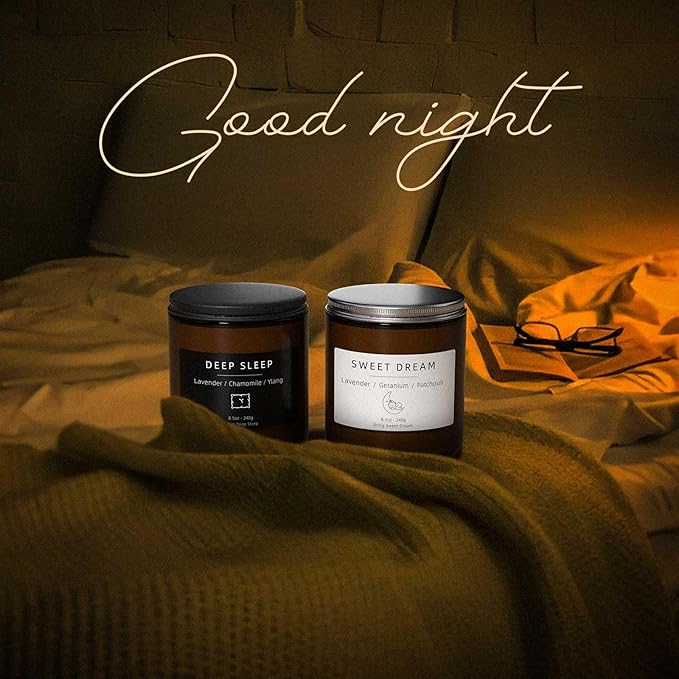 Scented Candles, BOYUJK Candles for Home, Scented Candle Set for Stress Relief and Promote Sleep, Candle Gifts for Women and Men (1.1lb, 480g)
