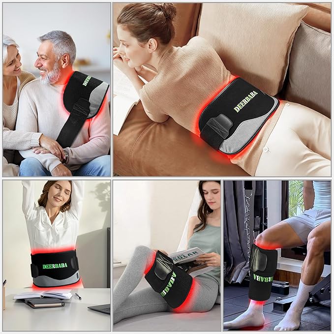 Red-Light-Therapy-for-Body,2026 Upgraded-4 Modes 5 Stage Power Medical-Grade TPU Mat for Body Pain Relief,20"x 9"Dual Wavelength Infrared Red Light Blanket LEDs