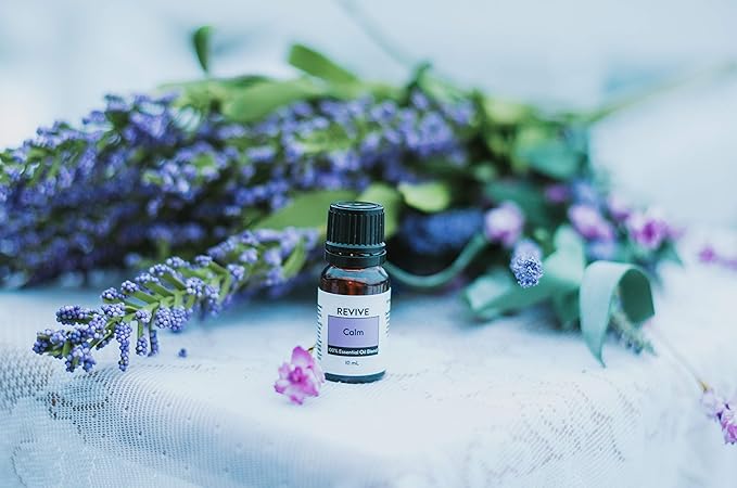 Calm Essential Oil Blend by REVIVEEO - 100% Pure Therapeutic Grade, for Diffuser, Humidifier, Massage, Aromatherapy, Skin & Hair Care