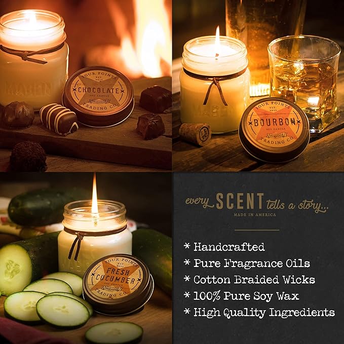 Coconut Lime 8 Oz Scented Soy Aromatherapy Candle w/Jar