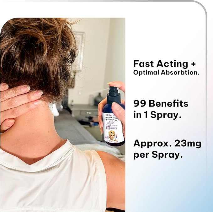 No Crap In It Magnesium Spray, Triple Action!- Your Way to Wellness | Immediate Relief with Our Unique Magnesium Glycinate, Citrate, Chloride Blend Spray (Light)