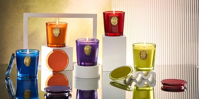 M&SENSE Natural Strong Summer Soy Candle | Summer's Night & Blue | 9.2 oz, 50H Burn Time | Luxury Scented Candle for Relaxation, Gifting, Home Décor | Ideal for Bedroom, Office, Party Ambiance