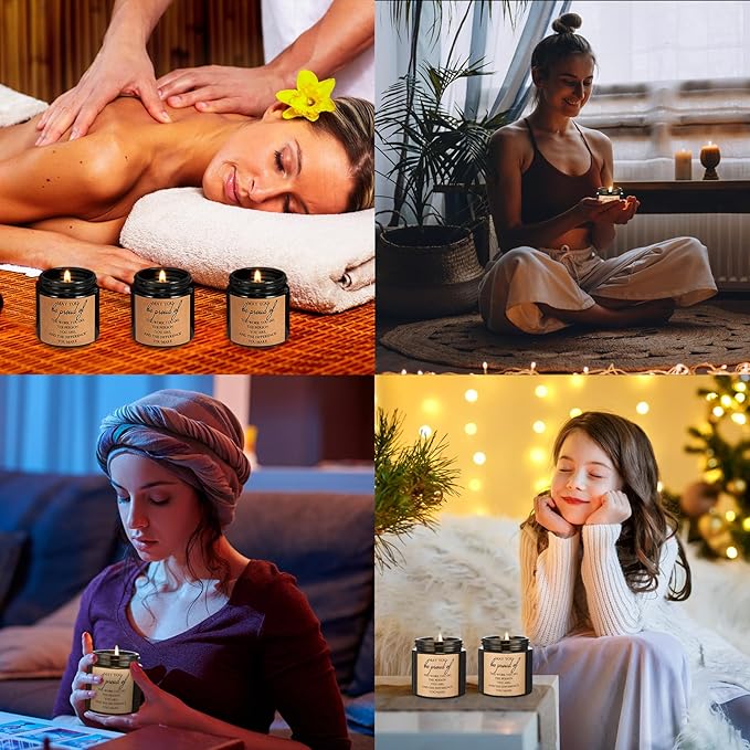 Fumete 10 Pcs Jars Scented Soy Candles 3.5 oz May You Be Proud of The Difference Candles Valentines Team Thank You Gifts Employees Coworker Appreciation Volunteers Nurse Teachers(Black,Proud)
