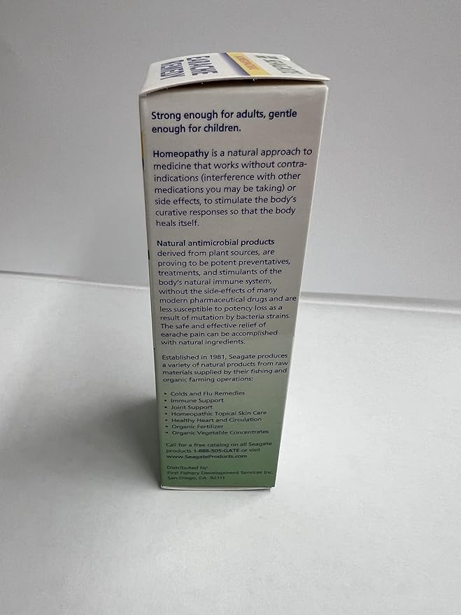 Seagate Products Homeopathic Olive Leaf Extract Earache Remedy 0.5 oz (Pack of 2)