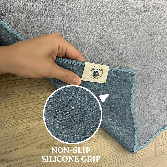 Non Slip Hot Yoga Towel for Yoga, Machine Washable Yoga Towel with Silicone Grip, Quick Drying & Super Absorbent, Multi-Purpose Perfromance Mat 26.5" x72", Perfect Yoga Gift for Woman & Men (Mountain)