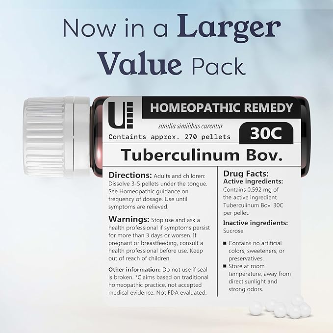 Tuberculinum Bovinum 30C Homeopathic Remedy, 270 Pellets