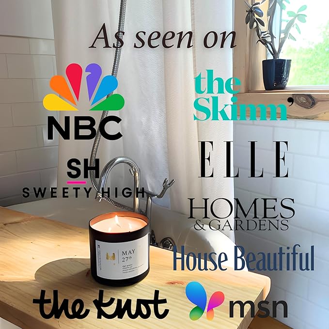 October 27th Personalized Zodiac Candle | Inspirational Astrology Reading and Daily Affirmation for Your Birthdate | Handmade Scorpio Candles | Astrology Birthday Gifts for Women