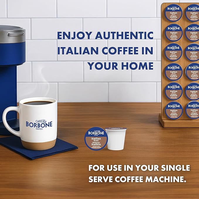 Caffè Borbone House Blend Coffee (60 Count) – Medium Roast, 100% Arabica, Roasted in Italy with Rich and Smooth Taste – Single Serve Coffee Pods Compatible with K-Cup Brewers