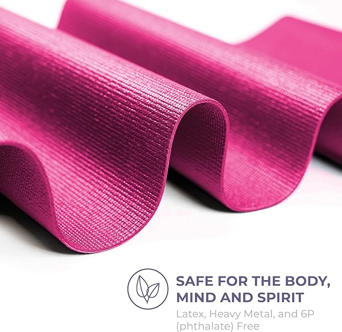 Sunshine Yoga Voyage Yoga Mat, 6 Pack, 72" x 24" Professional Studio and Gym Bulk Yoga Mats, 5mm Thick, Durable, Anti-Tear, Non Slip Fitness and Exercise Mats