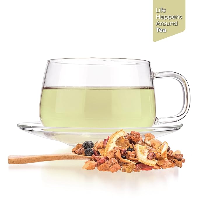 Tealyra - Superfruit Mango - Goji Berries - Pineapple - Pomegranate - Fruity Herbal Loose Leaf Tea - Hot or Iced - Vitamin and Antioxidant Rich - No Caffeine - 112g (4-ounce)