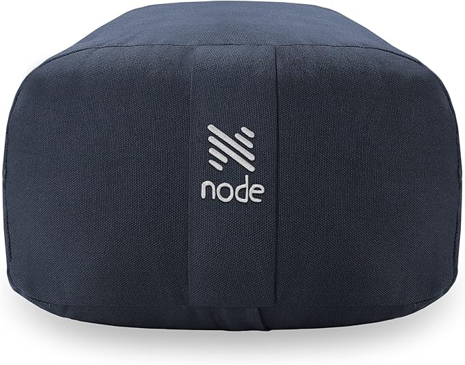 Node Fitness Yoga Meditation Cushion, 25" x 12" Rectangular Bolster with Organic Cotton Cover