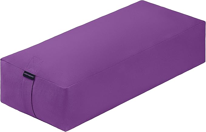 Retrospec Retrospec Sequoia Rectangular Yoga Bolster Pillow - Meditation Cushion for Yoga Practices - Includes Machine Washable 100% Cotton Cover & Durable Carry Handle