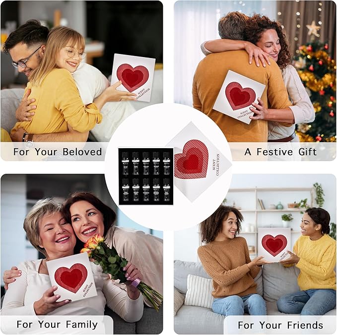 Hotel Diffuser Oils – 10 Luxury Essential Aromatherapy & Fragrance Oils, Inspired by 1 Hotel® Ritz-Carlton® &5 Star Hotel scents,Waterless Oil Set for Large Room, Spa & Office, Love Scent Gift Pack