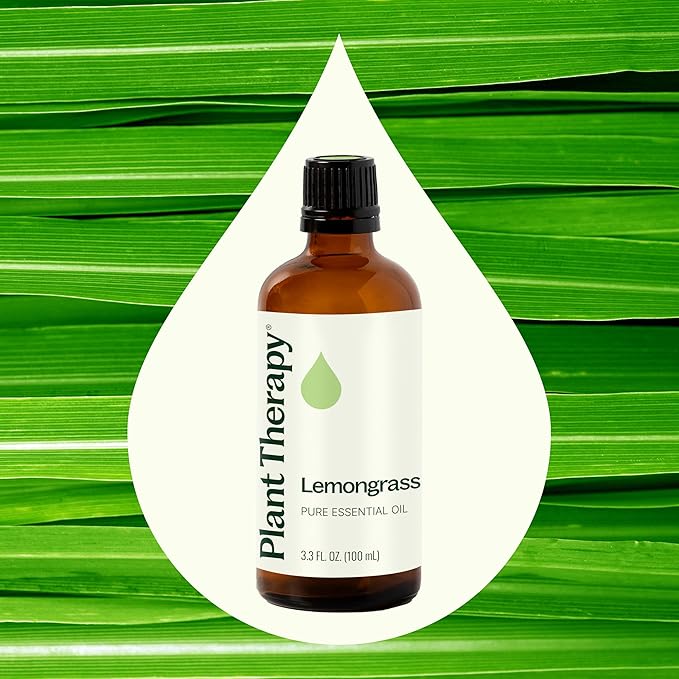 Plant Therapy Lemongrass Essential Oil 100% Pure, Undiluted, Natural Aromatherapy, Therapeutic Grade 100 mL (3.3 oz)