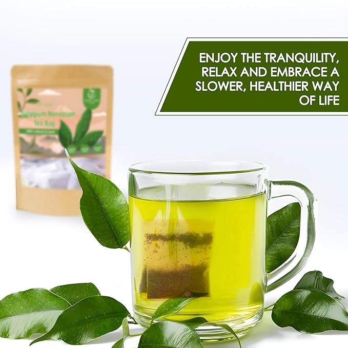 NHAT ANH FARM - Premium Syzygium Nervosum Tea Bags, 100 Syzygium Nervosum Tea Bags, 100% Natural Dried Syzygium Nervosum Leaves, Naturally Sweet Herbal Tea, Sugar-Free, Caffeine-Free, No Additives.