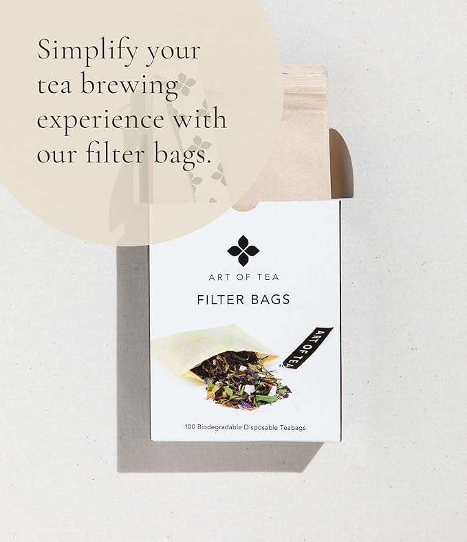 Art of Tea | Dark Chocolate Peppermint Dessert Tea | Organic Black Tea | 50 Eco Friendly Pyramid Tea Bag Sachets