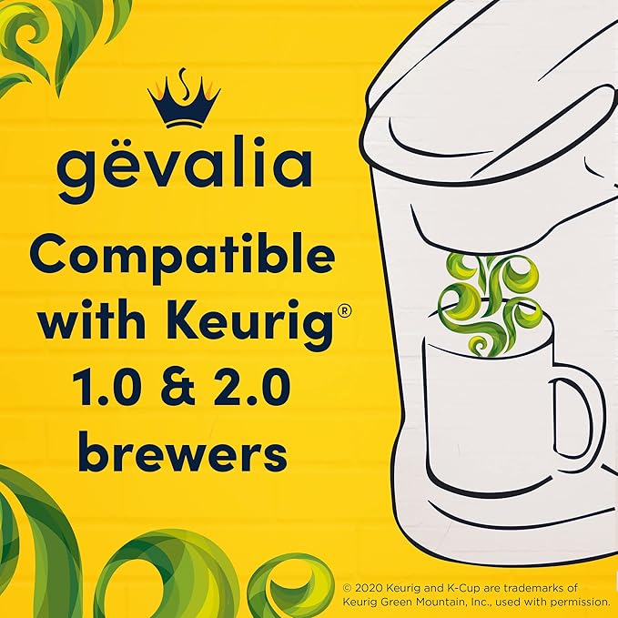 Gevalia Colombia K-Cup Coffee Pods, for a Keto and Low Carb Lifestyle, 84 ct Box