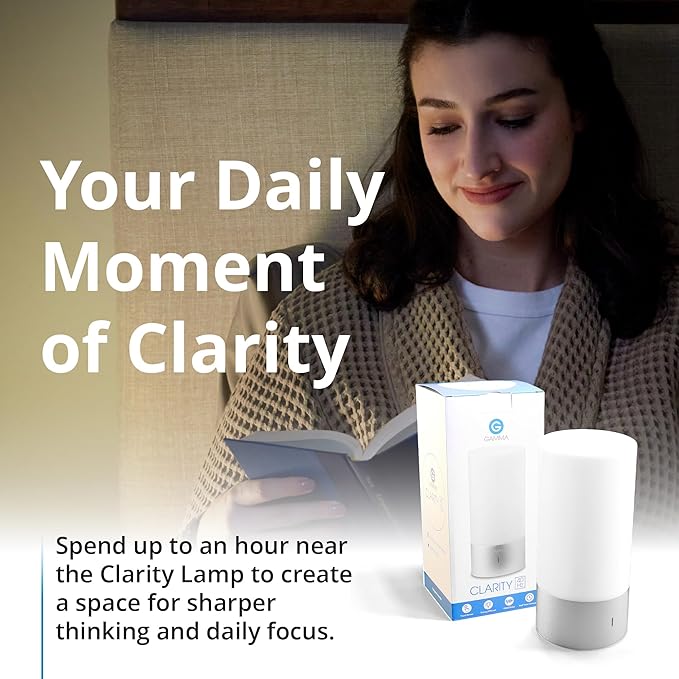 Clarity - 40Hz Lamp by Gamma - Cognitive Wellness - Brain Stimulating Light - Easy to Use - Memory Support