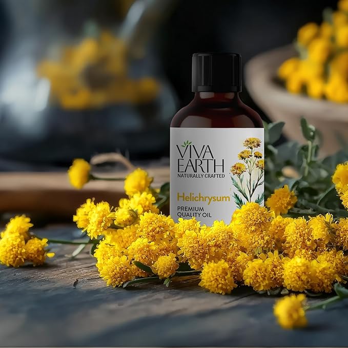 Helichrysum Essential Oil – Premium Quality Oil for Diffusers, Aromatherapy, Massage, DIY Aromatic Blends, Soap & Candle Making – with Dropper, 1 Fl Oz