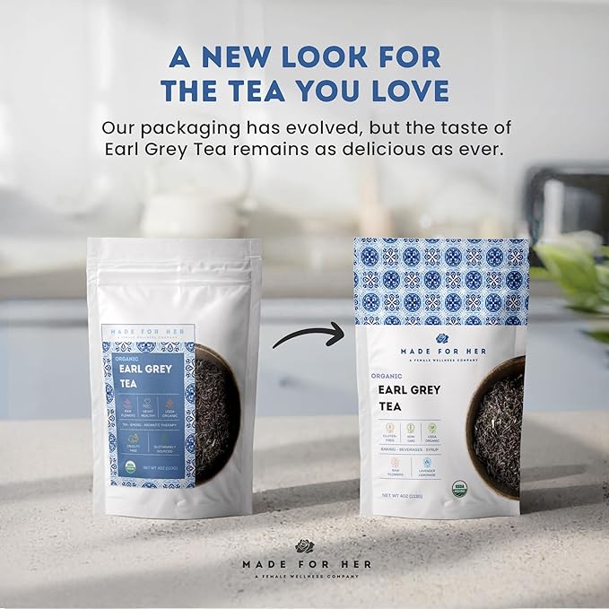Earl Grey Loose Leaf Tea – Premium Black Tea with Citrus Bergamot – Aromatic Loose Leaf Earl Grey Tea in Convenient Resealable Bag – An Ideal Gift for Discerning Tea Enthusiasts - 4 oz