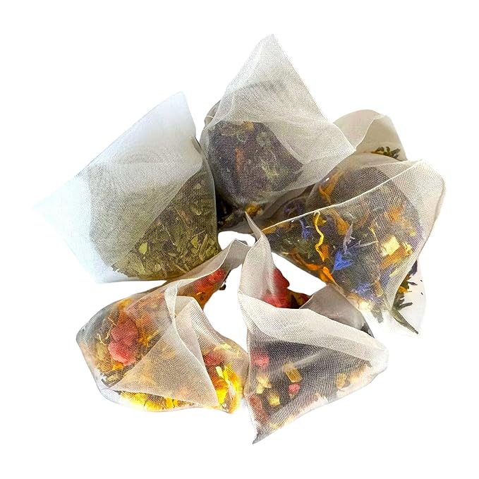 Pure And Easy Tea, Ascent Premium Tea Sampler, 15-Count Whole-Leaf Variety of Naturally Caffeinated Blends, Designed for Focus & Clean Energy, BPA-Free Pyramid Tea Bags, Gift Box (52.5g)