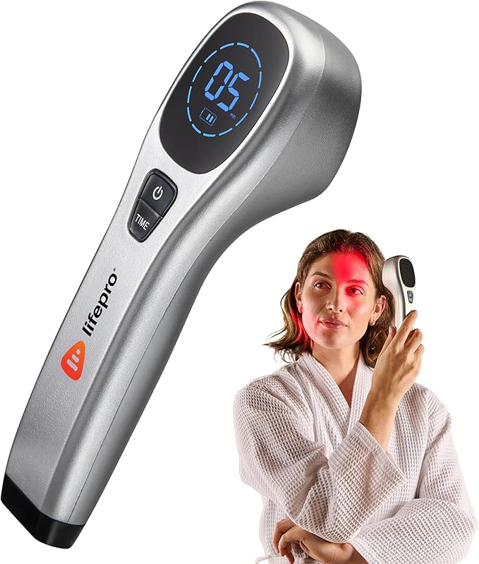 Lifepro Infrared & Red Light Therapy for Body Joints & Muscles Wellness Support, Portable Red Light Therapy Device, Near Infrared Light Therapy for Body & Face - Use 3 wavelengths